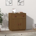 vidaXL, vidaXL Sideboard Honigbraun 65,5x40x75 cm Massivholz Kiefer