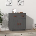 vidaXL, vidaXL Sideboard Grau 65,5x40x75 cm Massivholz Kiefer