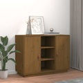 vidaXL, vidaXL Sideboard Honigbraun 100x40x75 cm Massivholz Kiefer