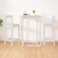 vidaXL, vidaXL Barstühle 2 Stk. Weiß 40x41,5x112 cm Massivholz Kiefer
