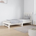 vidaXL, vidaXL Tagesbett Ausziehbar Weiß 2x(90x190) cm Massivholz Kiefer