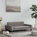 vidaXL, vidaXL Hundebett Taupe 90x53x30 cm Stoff