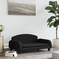 vidaXL, vidaXL Hundebett Schwarz 70x45x30 cm Stoff