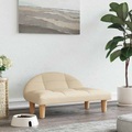vidaXL, vidaXL Hundebett Creme 70x52x30 cm Stoff