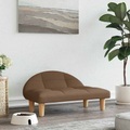 vidaXL, vidaXL Hundebett Braun 70x52x30 cm Stoff