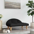 vidaXL, vidaXL Hundebett Schwarz 70x52x30 cm Stoff