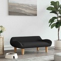 vidaXL, vidaXL Hundebett Schwarz 70x40x24 cm Stoff