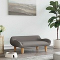 vidaXL, vidaXL Hundebett Taupe 70x40x24 cm Stoff