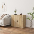vidaXL, vidaXL Sideboard Sonoma-Eiche 80x33x70 cm Holzwerkstoff