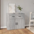 vidaXL, vidaXL Sideboard Grau Sonoma 80x33x70 cm Holzwerkstoff