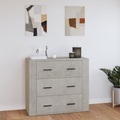 vidaXL, vidaXL Sideboard Betongrau 80x33x70 cm Holzwerkstoff