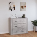 vidaXL, vidaXL Sideboard Grau Sonoma 80x33x70 cm Holzwerkstoff