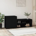vidaXL, vidaXL Schuhschrank Schwarz 130x35x54 cm Holzwerkstoff