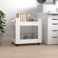 vidaXL, vidaXL Bürowagen Weiß 60x45x60 cm Holzwerkstoff
