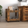 vidaXL, vidaXL Bürowagen Räuchereiche 60x45x60 cm Holzwerkstoff