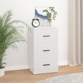 vidaXL, vidaXL Sideboard Hochglanz-Weiß 40x33x70 cm Holzwerkstoff