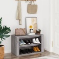 vidaXL, vidaXL Schuhregal Grau Sonoma 75x35x45 cm Holzwerkstoff