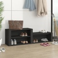 vidaXL, vidaXL Schuhschrank Schwarz 150x35x45 cm Holzwerkstoff