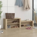vidaXL, vidaXL Schuhschrank Sonoma-Eiche 150x35x45 cm Holzwerkstoff