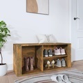 vidaXL, vidaXL Schuhregal Räuchereiche 100x35x45 cm Holzwerkstoff