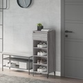 vidaXL, vidaXL Schuhregal Grau Sonoma 40x36x105 cm Holzwerkstoff