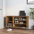 vidaXL, vidaXL Schuhregal Räuchereiche 102x36x60 cm Holzwerkstoff