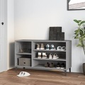 vidaXL, vidaXL Schuhregal Grau Sonoma 102x36x60 cm Holzwerkstoff