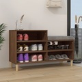vidaXL, vidaXL Schuhregal Braun Eichen-Optik 102x36x60 cm Holzwerkstoff