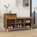 vidaXL, vidaXL Schuhregal Räuchereiche 102x36x60 cm Holzwerkstoff