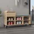 vidaXL, vidaXL Schuhregal Sonoma-Eiche 102x36x60 cm Holzwerkstoff