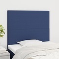 vidaXL, vidaXL Kopfteile 2 Stk. Blau 100x5x78/88 cm Stoff