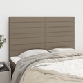 vidaXL, vidaXL Kopfteile 4 Stk. Taupe 72x5x78/88 cm Stoff