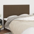 vidaXL, vidaXL Kopfteile 4 Stk. Dunkelbraun 80x5x78/88 cm Stoff