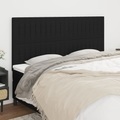 vidaXL, vidaXL Kopfteile 4 Stk. Schwarz 100x5x78/88 cm Stoff