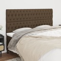 vidaXL, vidaXL Kopfteile 4 Stk. Dunkelbraun 90x7x78/88 cm Stoff