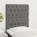 vidaXL, vidaXL Kopfteile 2 Stk. Dunkelgrau 80x7x78/88 cm Stoff