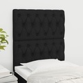 vidaXL, vidaXL Kopfteile 2 Stk. Schwarz 80x7x78/88 cm Stoff