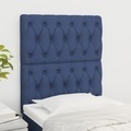 vidaXL, vidaXL Kopfteile 2 Stk. Blau 80x7x78/88 cm Stoff