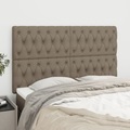 vidaXL, vidaXL Kopfteile 4 Stk. Taupe 72x7x78/88 cm Stoff