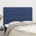 vidaXL, vidaXL Kopfteile 4 Stk. Blau 72x7x78/88 cm Stoff