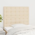 vidaXL, vidaXL Kopfteile 2 Stk. Creme 90x5x78/88 cm Stoff