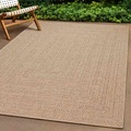 vidaXL, vidaXL Teppich ZIZUR 120x120 cm Jute-Optik Indoor und Outdoor