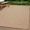 vidaXL, vidaXL Teppich ZIZUR 240x340 cm Jute-Optik Indoor und Outdoor
