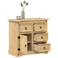 vidaXL, vidaXL Sideboard Corona 87x40x76 cm Massivholz Kiefer