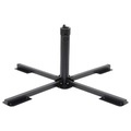 vidaXL, vidaXL Klappständer für Sonnenschirm Ø38/48 mm Mast Schwarz Stahl
