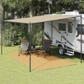 vidaXL, vidaXL Zeltteppich Sandfarbe 250x400 cm HDPE