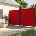 vidaXL, vidaXL Seitenmarkise Ausziehbar Rot 220x600 cm