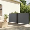 vidaXL, vidaXL Seitenmarkise Ausziehbar Anthrazit 120x1000 cm