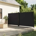 vidaXL, vidaXL Seitenmarkise Ausziehbar Schwarz 160x1200 cm