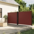 vidaXL, vidaXL Seitenmarkise Ausziehbar Braun 160x1200 cm